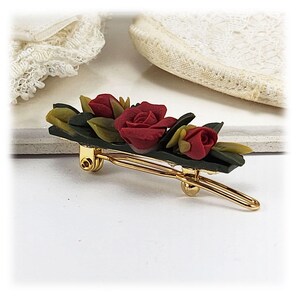 Small Rose Barrette