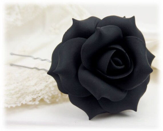 Black Rose Hair Pin Black Rose Hair Flower Black Flower - Etsy Sweden Black Rose Hair Pin Black Rose Hair Flower Black Flower - Etsy Sweden