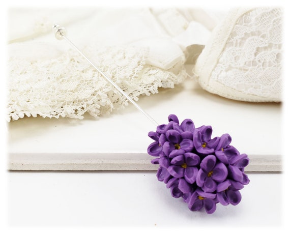 Lilac brooch deals
