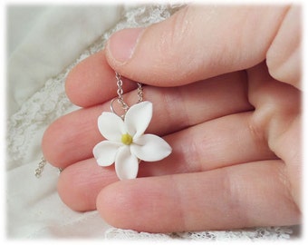 Jasmine Flower Necklace Jasmine Jewelry 