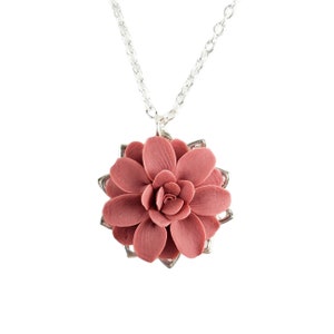 Dahlia Charm Necklace: Vintage Style Filigree Jewelry