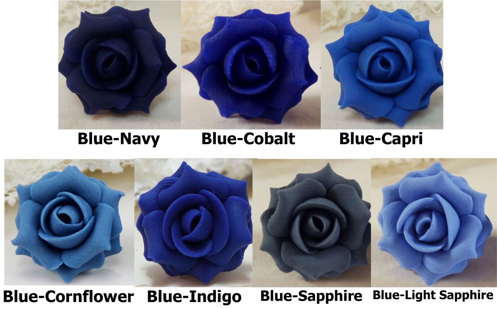 Blue Rose Hair Clip - Amazon - wide 1