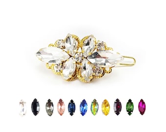 KIRKS FOLLY Gold Tone Hair Barrette Clip Opal Jeweled France USA Kirks Folly | Accessories | Kirks Folly Gold Tone Hair  main image 2