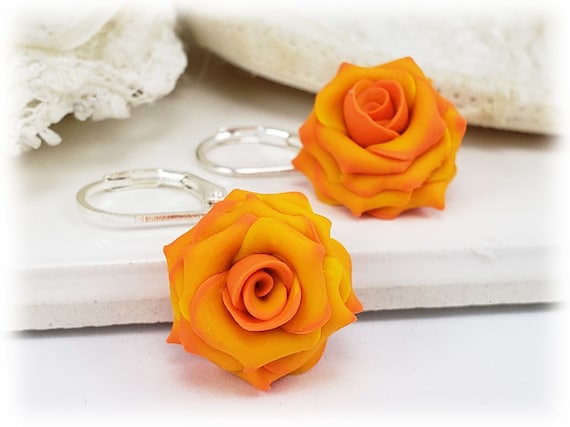 Etsy rose sale earrings