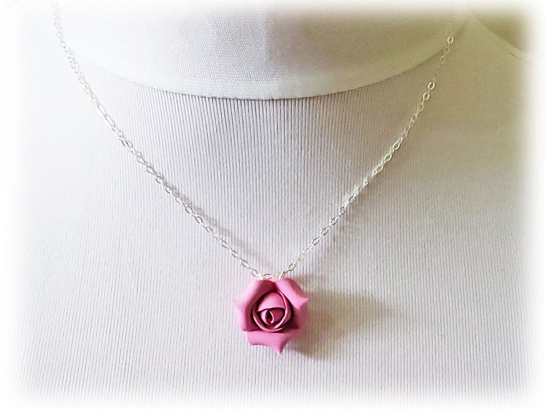 Rosebud Necklace Rosebud Jewelry - Etsy UK