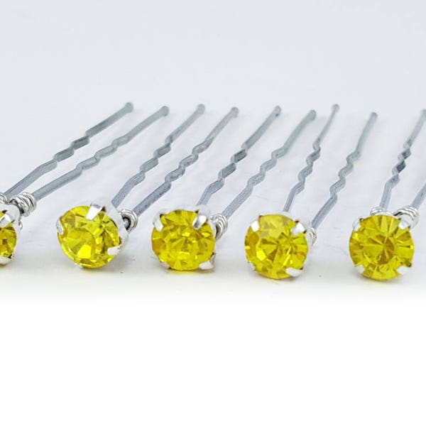 Yellow Bobby Pins Etsy