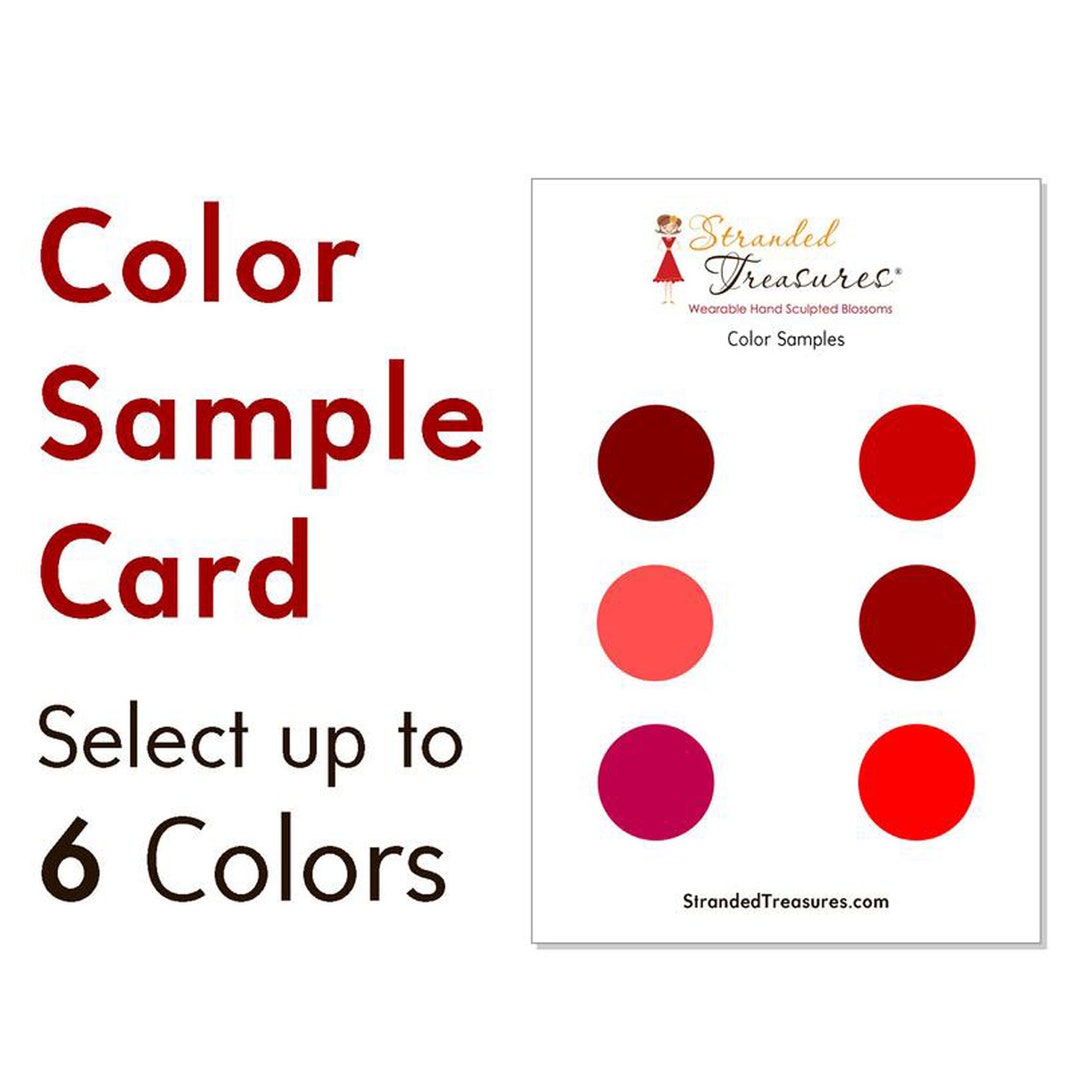 Color Sample Card Select 6 Colors - Etsy