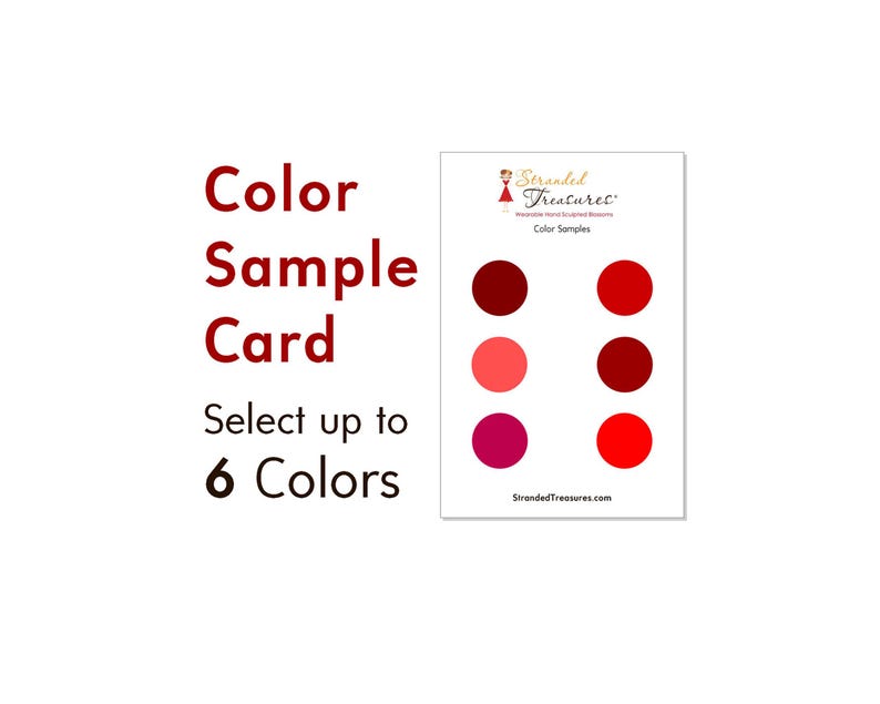 Color Sample Card Select 6 Colors image 1