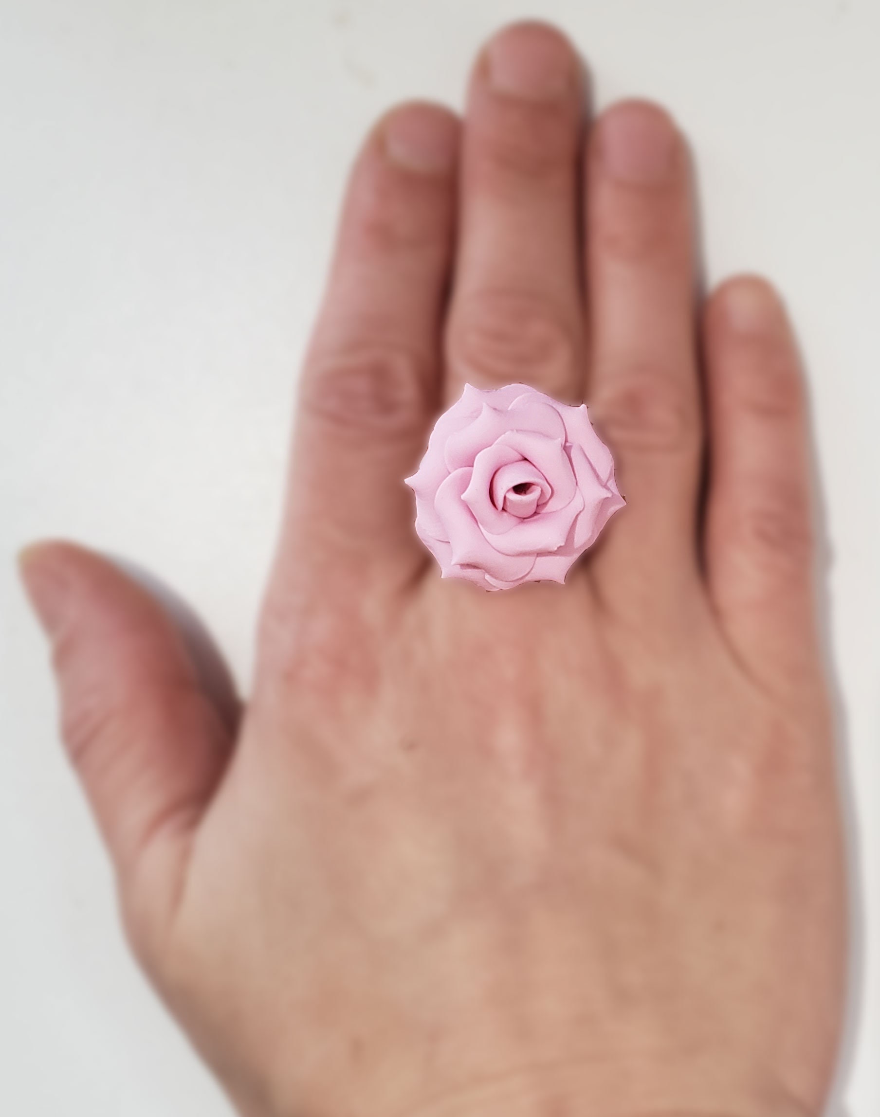 Pink Rose Ring Pink Rose Jewelry Pink Flower Ring Etsy Canada