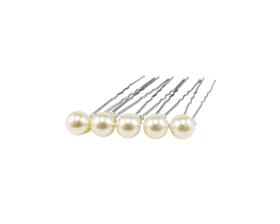Elegant Cream Bridal Accessories Set Gold Plated Ivory Pearl and Rhinestone Wedding Jewelry Set main image 4