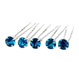 Blue zircon hair clearance piece