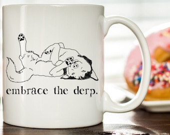 Taza divertida de husky, mamá husky, papá husky, perro tonto, taza divertida de perro, regalo para mamá perro, regalo para papá perro, regalo para amantes de los husky, taza para amantes de los perros, tontería
