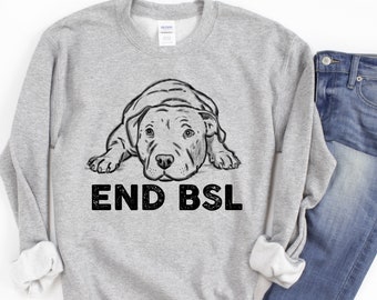 Pitbull Sweatshirt, End BSL, Breed Specific Legislation, Pro Pitbull, Positive Pitbull, Pittie Mom, Pittie Dad, Rescue Pitbull, Rescue Pit
