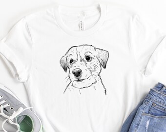 Jack Russell T-Shirt, Terrier T-Shirt, Jack Russell Terrier, Cute Jack Russell Tee, JRT Mom, Jack Russell Dad, Jack Russell Lover,JRT Sketch