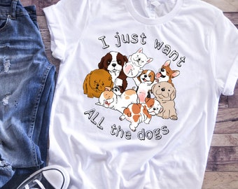 Lustiges Hunde-Liebhaber-T-Shirt, lustiges Hunde-Shirt, süßes Hunde-Shirt, Hundemama-Shirt, Hunde-Papa-Shirt, Hunderettungs-Shirt, Rettungshund-T-Shirt, Hundeliebhaber-Geschenk