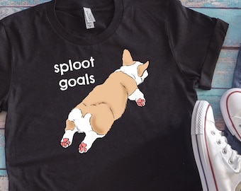 Funny Corgi Sploot Shirt, Corgi Butt Shirt, Cute Corgi T-Shirt, Corgi Mom, Corgi Lover, Corgi Gifts, Corgi Mom Shirt, Pembroke Welsh Corgi