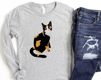 Calico Cat Shirt Etsy New pieces are constantly added, often in limited runs, without following the traditional. calico cat shirt etsy