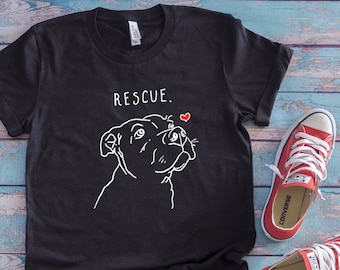 pitbull rescue etsy