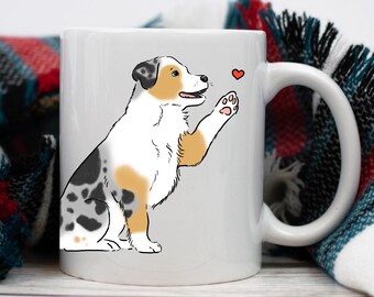 Mok Australische herder, mok Aussie, cadeau Australische herder, cadeau Aussie minnaar, mok Aussie hond, cadeau Aussie, cadeau Aussie, vader Aussie, cadeau Aussie moeder