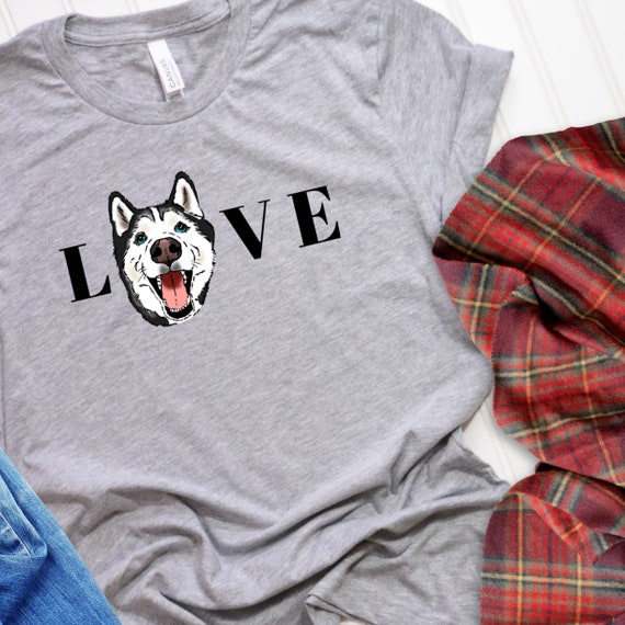 Husky Lover Shirt, Husky Mom Shirt, Husky Dad Shirt, Gift for Husky Lover, Husky Gift, Husky Shirt, Cute Husky T-Shirt, Husky Drawing
