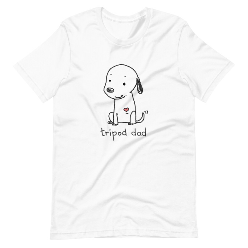 Tripod Mama T-Shirt, Cute Tripaw Puppy, Tripod Dad Shirt, Tri-Paw Mama Shirt, Tripaw Dog Shirt, Tripod Mom Gift, Sweet Tripaw Dog image 6