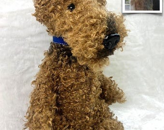 CUSTOM Airedale Replica, Airedale Terrier Gift, Airedale Memorial