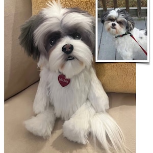 CUSTOM Shih Tzu Replica, Dog Replica, Shih Tzu Gift, Shih Tzu Memorial Gift, Plush Shih Tzu, Shih Tzu Lover Gift, Stuffed Animal Shih Tzu