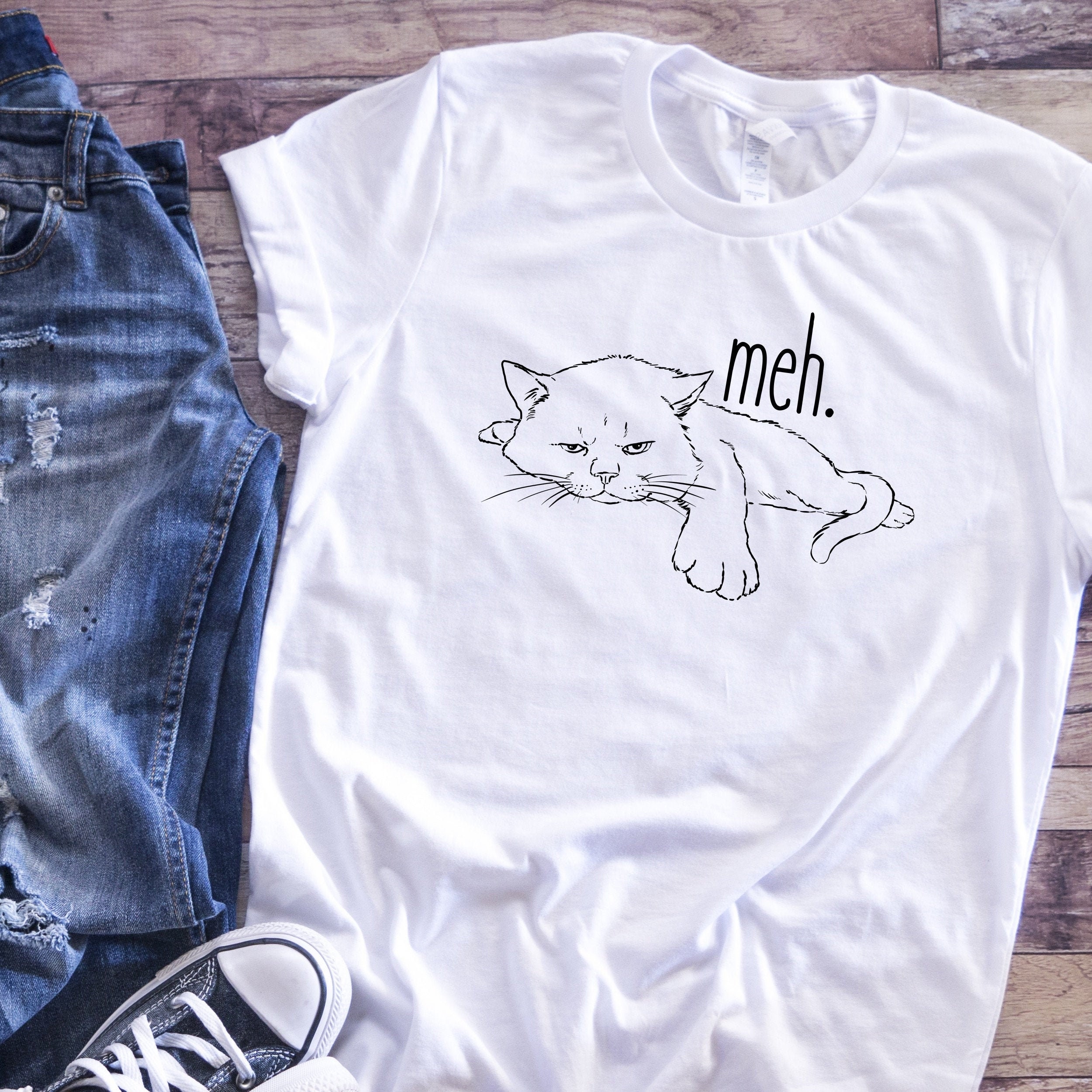 meh cat t shirt