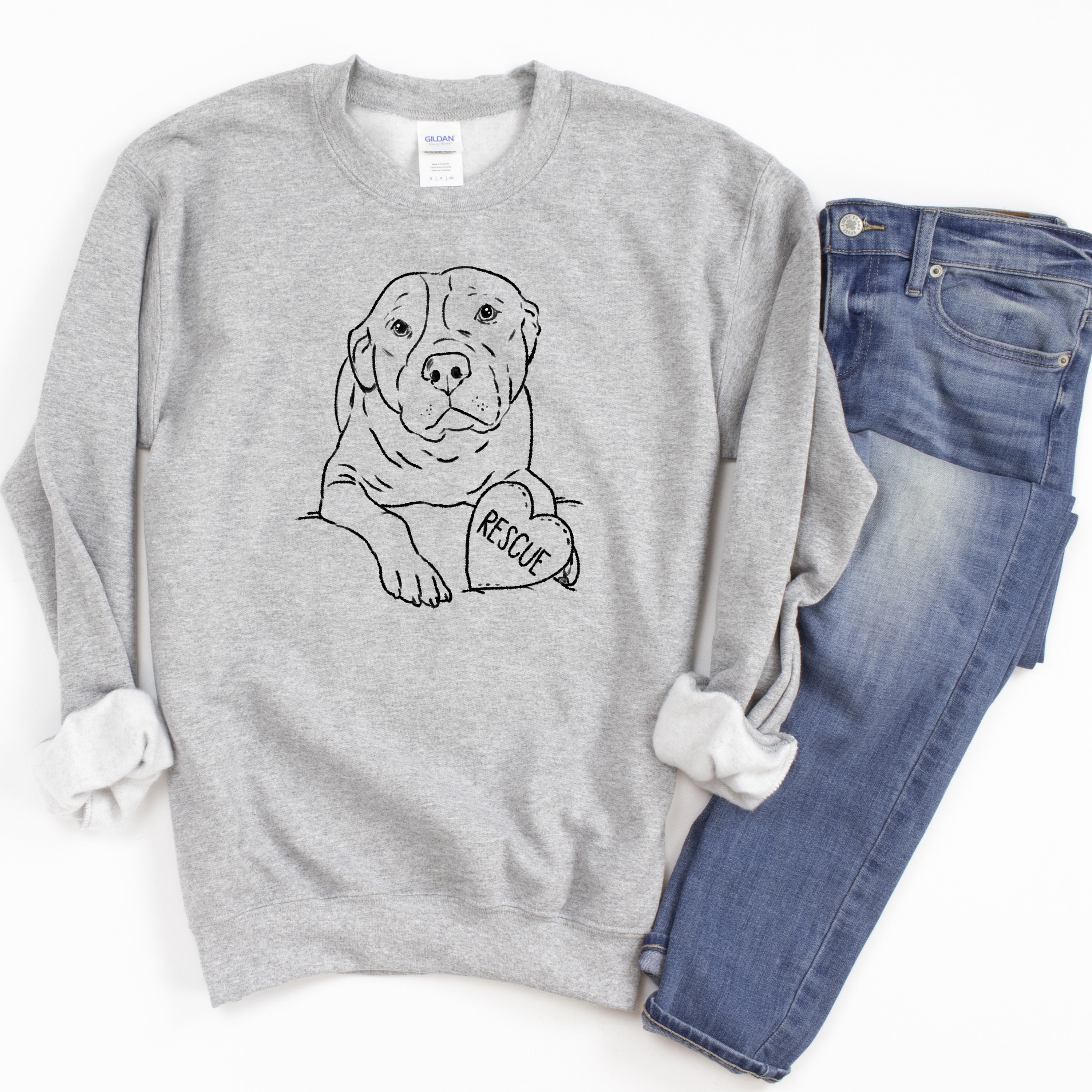 Rescue dog sweatshirt Clearance