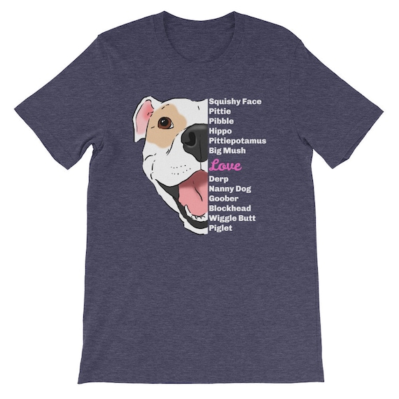 biNutz Pitbull T-Shirt I Pit Dog Glitter Pet Sticker