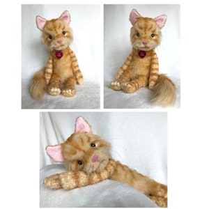 Custom Stuffed Animal Cat, Gift for Cat Lovers, Cat Replica, Pet Portrait, Loss of Cat, Pet Loss Gifts, Custom Stuffed Cat Memorial, Cat Mom image 7