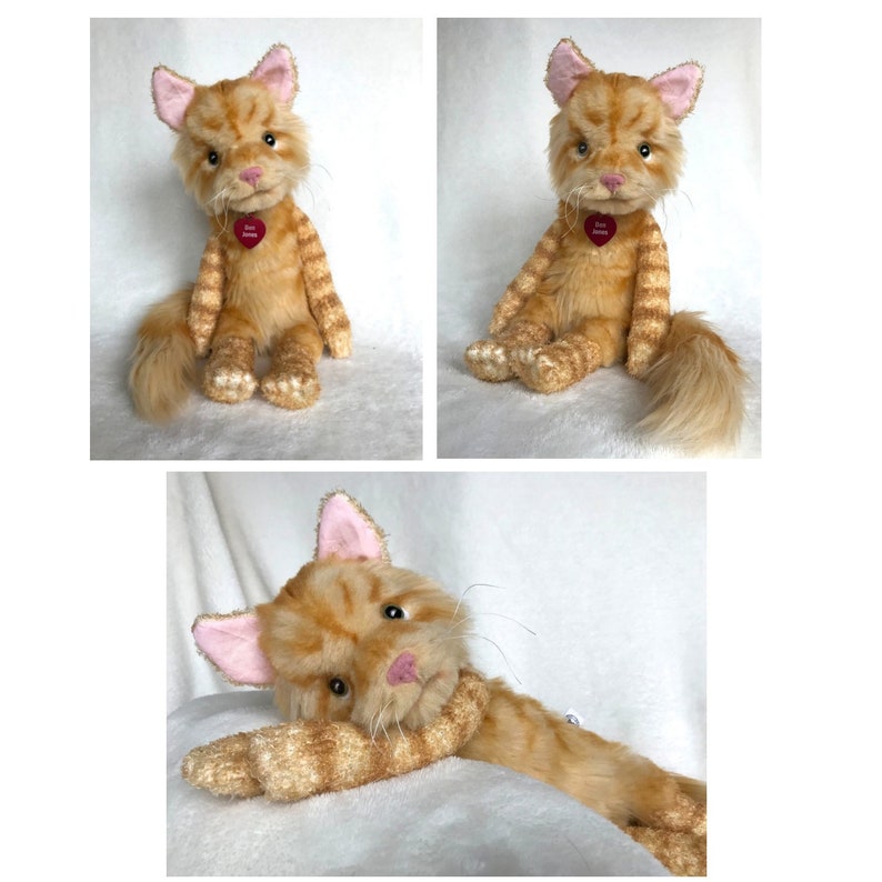 Custom Stuffed Animal Cat, Gift for Cat Lovers, Cat Replica, Pet Portrait, Loss of Cat, Pet Loss Gifts, Custom Stuffed Cat Memorial, Cat Mom image 7