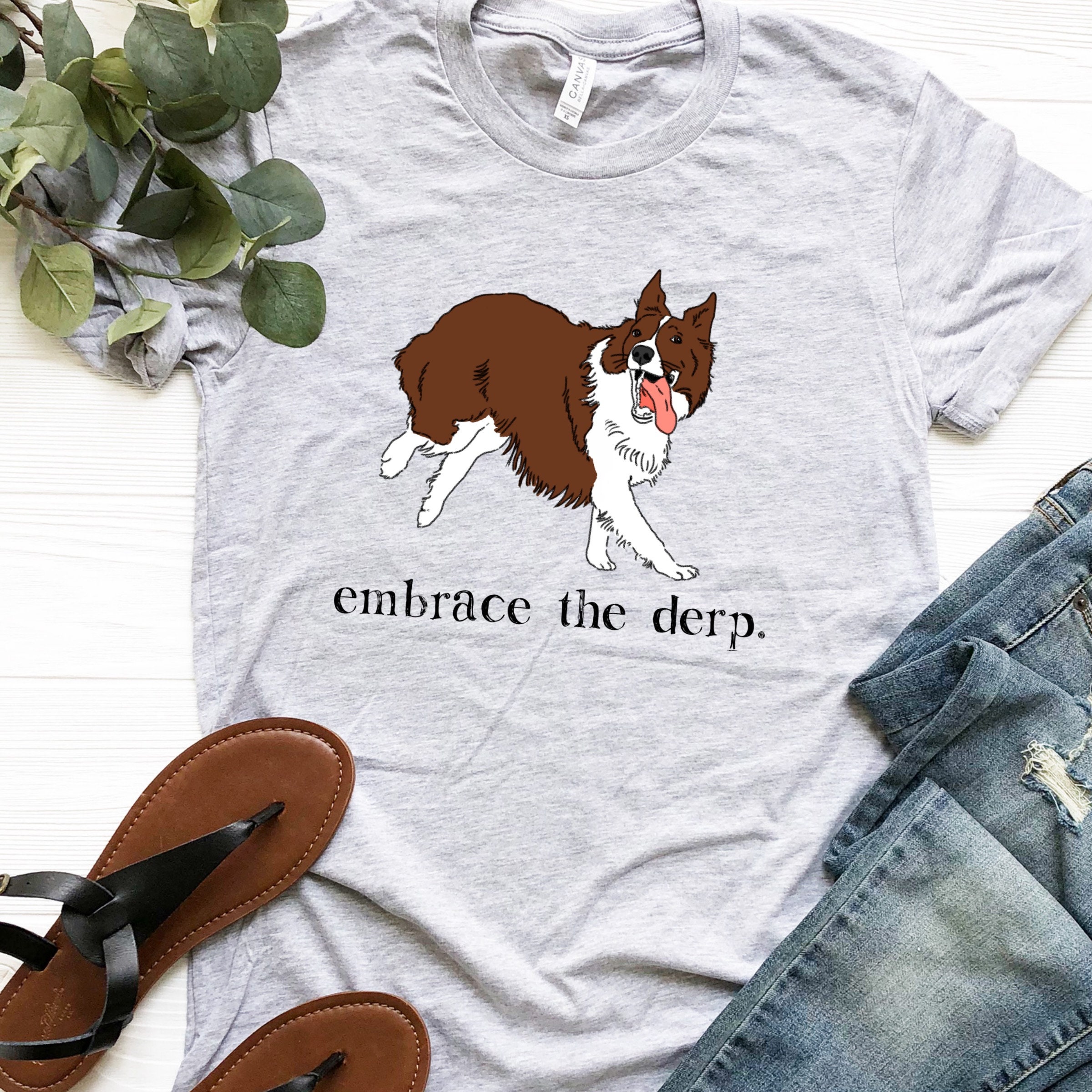 Discover Funny Border Collie Shirt, Derpy Dog Shirt, Border Collie Mom, Border Collie Lover, Border Collie Gifts