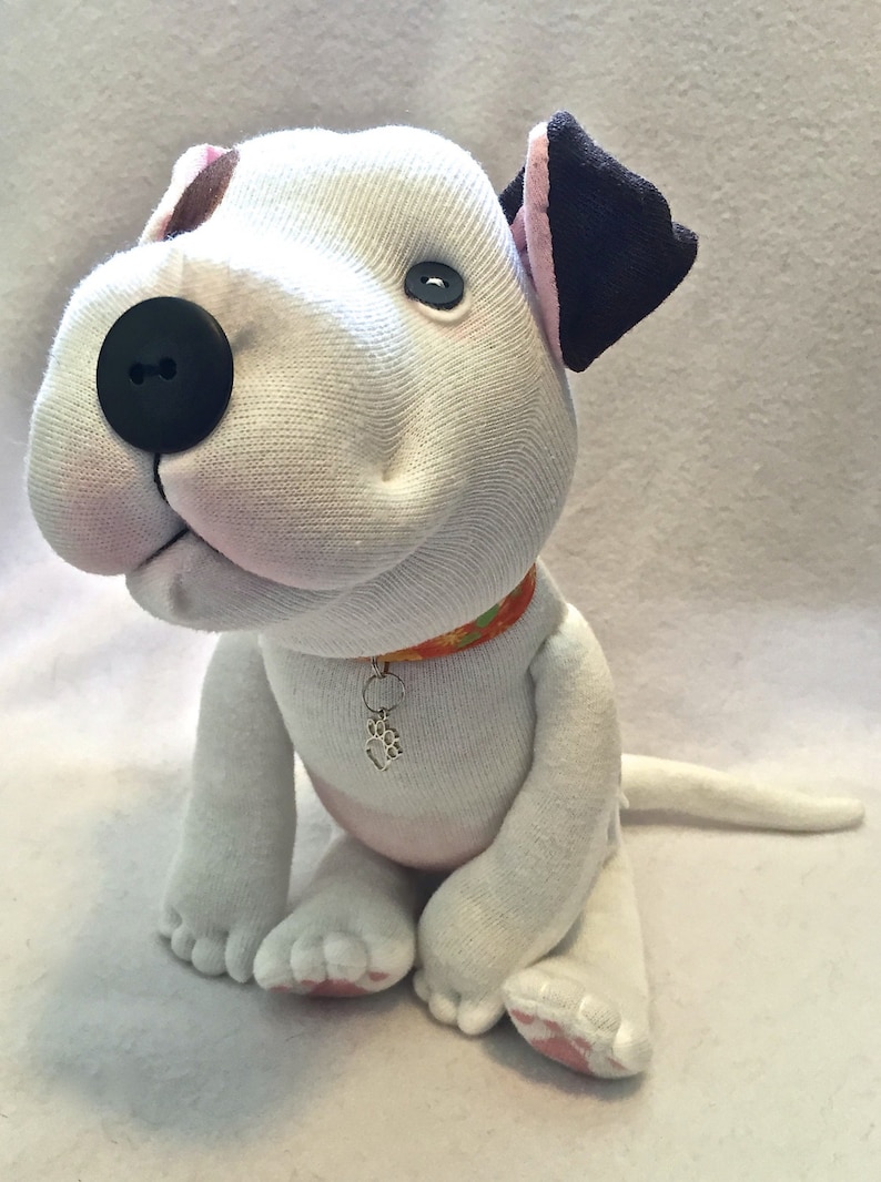 stuffed pitbull puppy