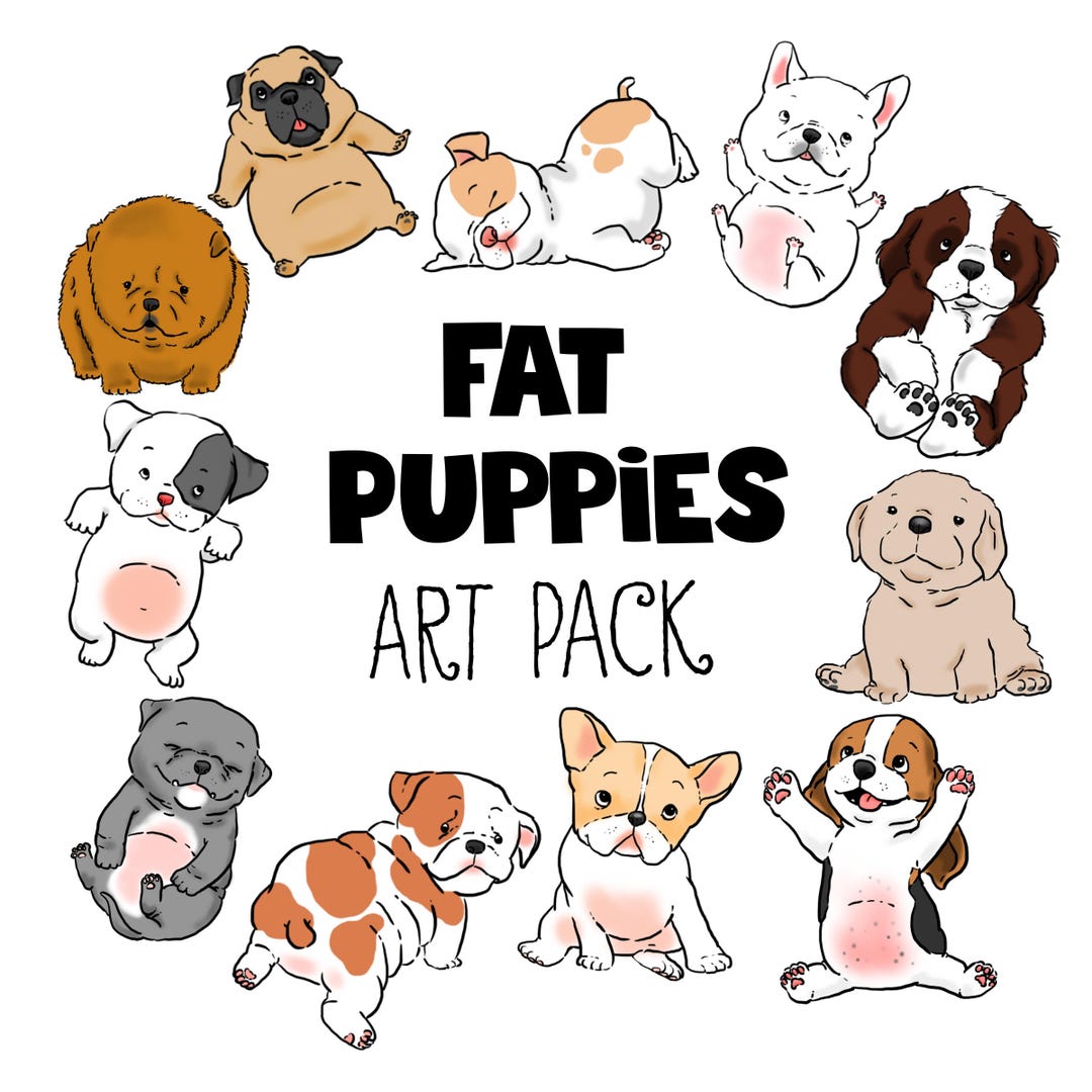 Dog Clipart, Printable, Instant Download, Digital Clipart, Planner ...