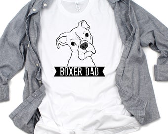 Boxer Dad T-Shirt, Boxer Daddy Shirt, Boxer Dad Gift, Boxer Gift, Boxer Lover T-Shirt, Boxer Lover Gift, Cute Boxer Shirt, Boxer Dog Shirt