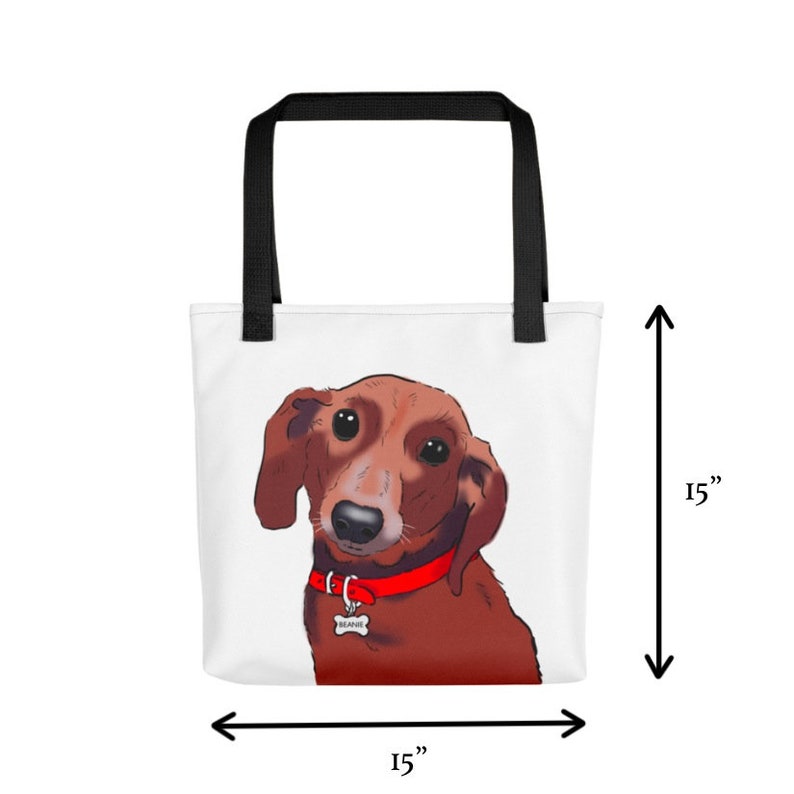 Gifts for Dog Lovers Pet Bag Gifts for Pet Lovers Personalized Gift Cat Bag Dog Bag Custom Book Bag Custom Pet Portrait Tote bag