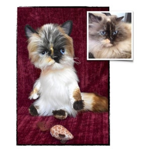 Custom Stuffed Animal Cat, Gift for Cat Lovers, Cat Replica, Pet Portrait, Loss of Cat, Pet Loss Gifts, Custom Stuffed Cat Memorial, Cat Mom image 5