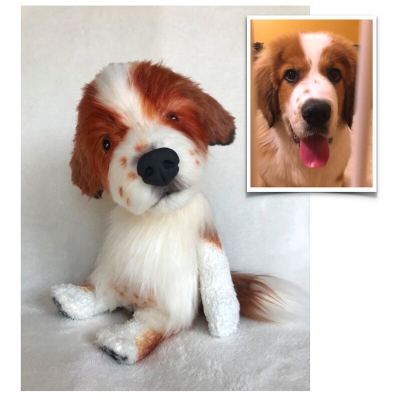 Custom Stuffed Animal, Stuffed Animal Pet, Pet Replica, Pet Portrait, Loss of Pet, Pet Loss Gifts, Custom Stuffed Pet Memorial, Pet Mom image 5