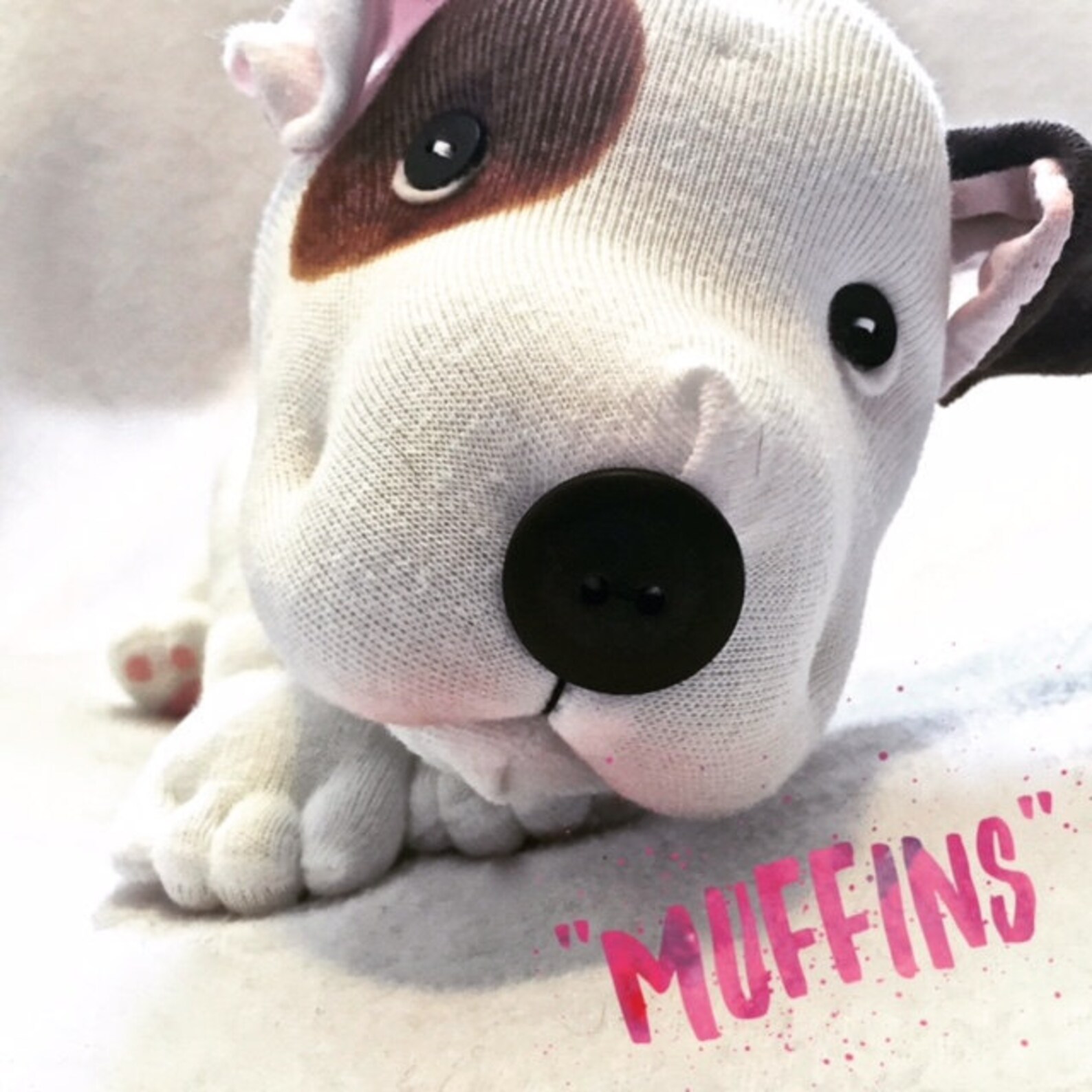 Stuffed Animal Pitbull Plush Dog Staffie Bulldog Pittie Etsy