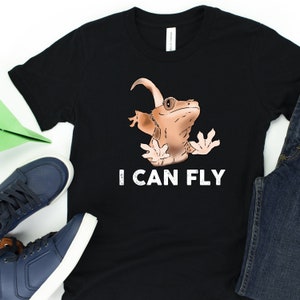 Kids Funny Crested Gecko Shirt, Kids Funny Crestie Shirt, Funny Gecko, Flying Gecko, Crestie Lover, Crested Gecko Gift, Cute Gecko, Lizards