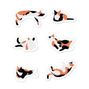 Calico Cat Sticker Sheet, Calico Stickers, Calico Lovers, Calico Gift, Calico Mom, Calico Art Stickers, Calico Stationery, Cat Lover Gift