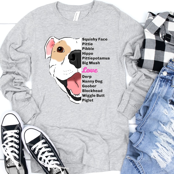 Cute Pitbull Mom T-Shirt For Dog Lovers Cute Pitbull Mom T-Shirt For Dog Lovers