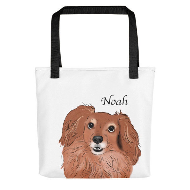 Gifts for Dog Lovers Pet Bag Gifts for Pet Lovers Personalized Gift Cat Bag Dog Bag Custom Book Bag Custom Pet Portrait Tote bag