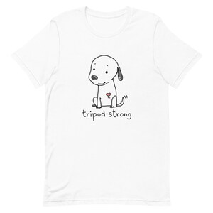 Tripod Mama T-Shirt, Cute Tripaw Puppy, Tripod Dad Shirt, Tri-Paw Mama Shirt, Tripaw Dog Shirt, Tripod Mom Gift, Sweet Tripaw Dog image 4