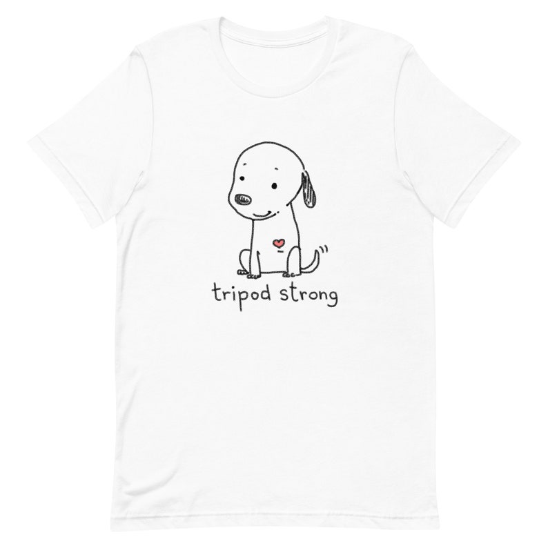Tripod Mama T-Shirt, Cute Tripaw Puppy, Tripod Dad Shirt, Tri-Paw Mama Shirt, Tripaw Dog Shirt, Tripod Mom Gift, Sweet Tripaw Dog image 4