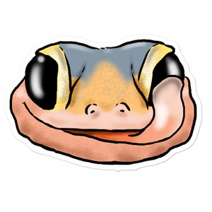 Pegatina Leopard Gecko, Pegatina Gecko Sonriente, Pegatina Gecko Lover, Pegatina Gecko Kids, Mamá Gecko Leopardo, Papá Gecko Leopardo, Gecko Lindo