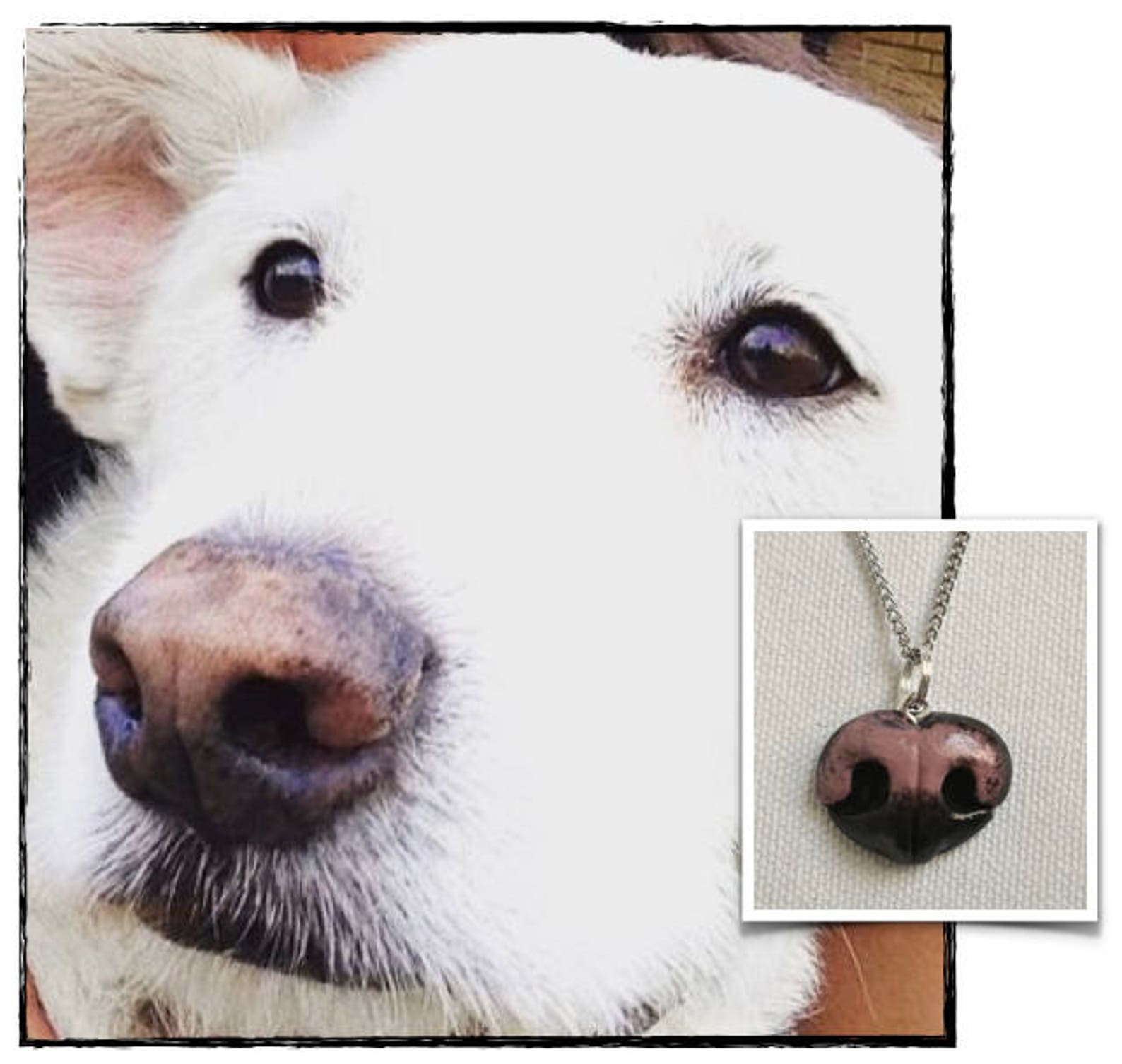 Dog Nose Pendant Dog Nose Ornament Pet Memorial Dog Etsy