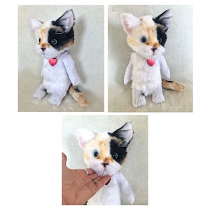 Custom Stuffed Animal Cat, Gift for Cat Lovers, Cat Replica, Pet Portrait, Loss of Cat, Pet Loss Gifts, Custom Stuffed Cat Memorial, Cat Mom image 6
