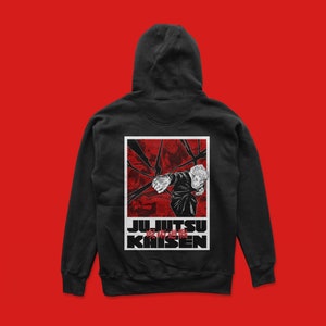 Itadori Yuji Hoodie, Jujustu Kaisen JJK Hoodie, Anime Manga Fan Gift Hoodie